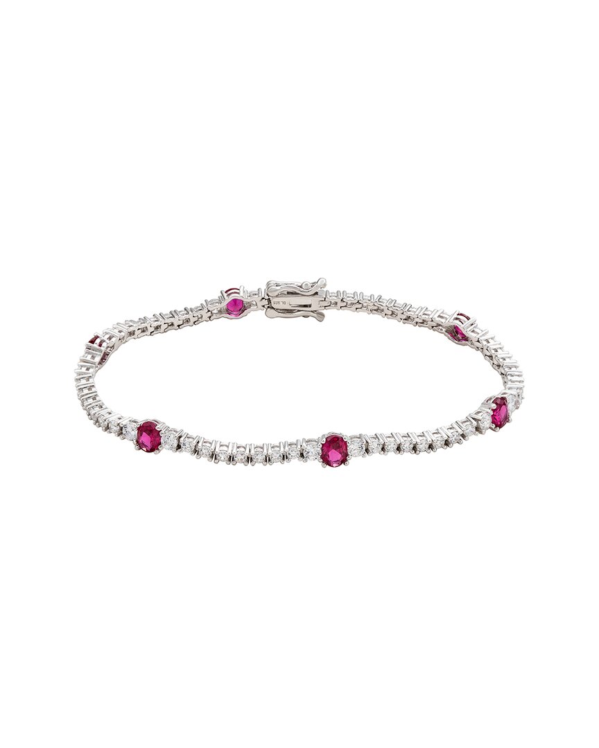 Suzy Levian Cz Jewelry Suzy Levian Silver Cz Stackable Bracelet