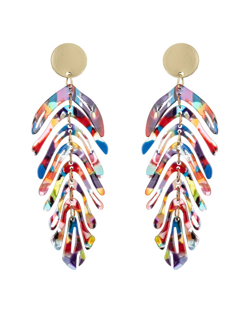 Eye Candy La Leaf Drop Earrings