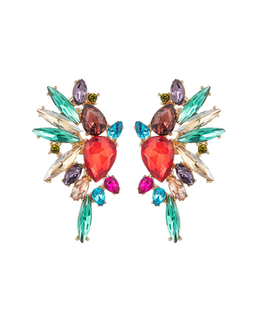 Eye Candy La Art Gala Crystal Rainbow Drop Earrings