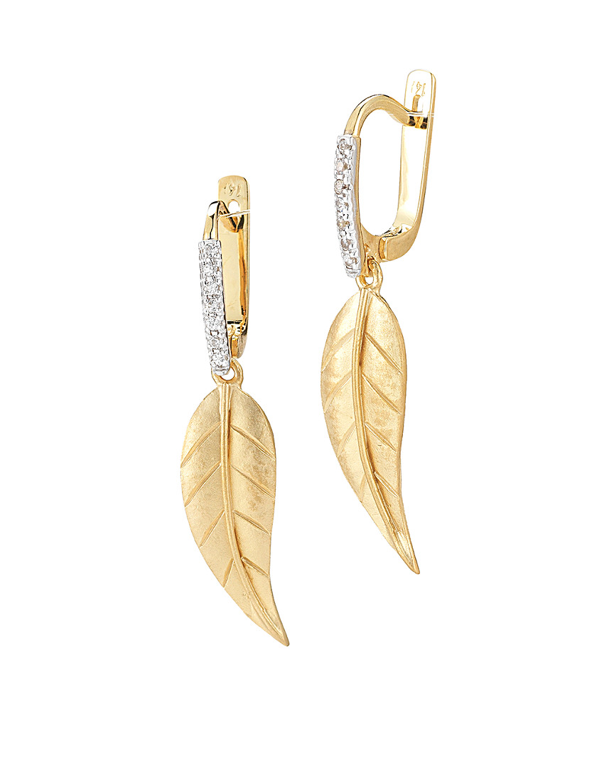 I. Reiss 14k 0.11 Ct. Tw. Diamond Earrings