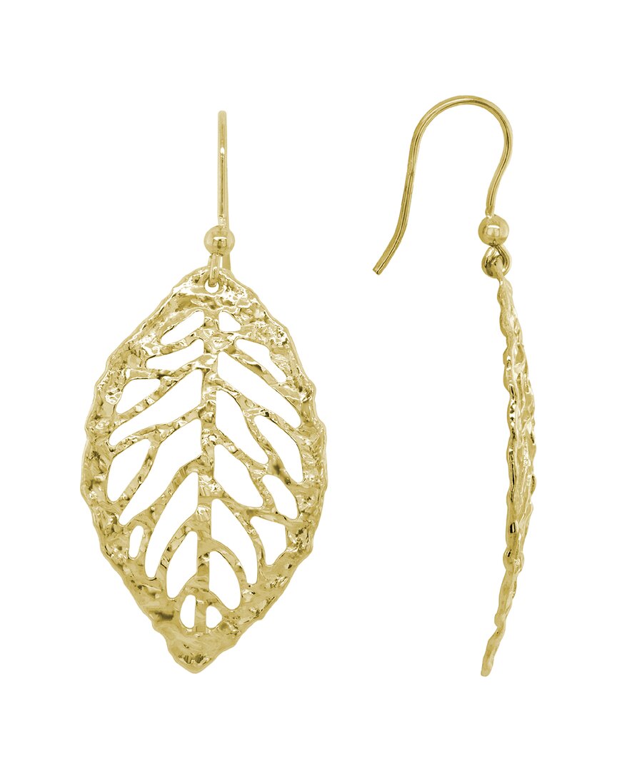 Italian Silver 14k Over Dangle Earrings
