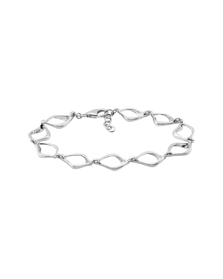 Italian Silver Open Links Bracelet
