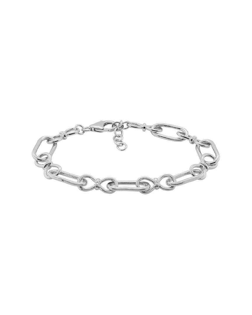 Italian Silver Open Links Bracelet