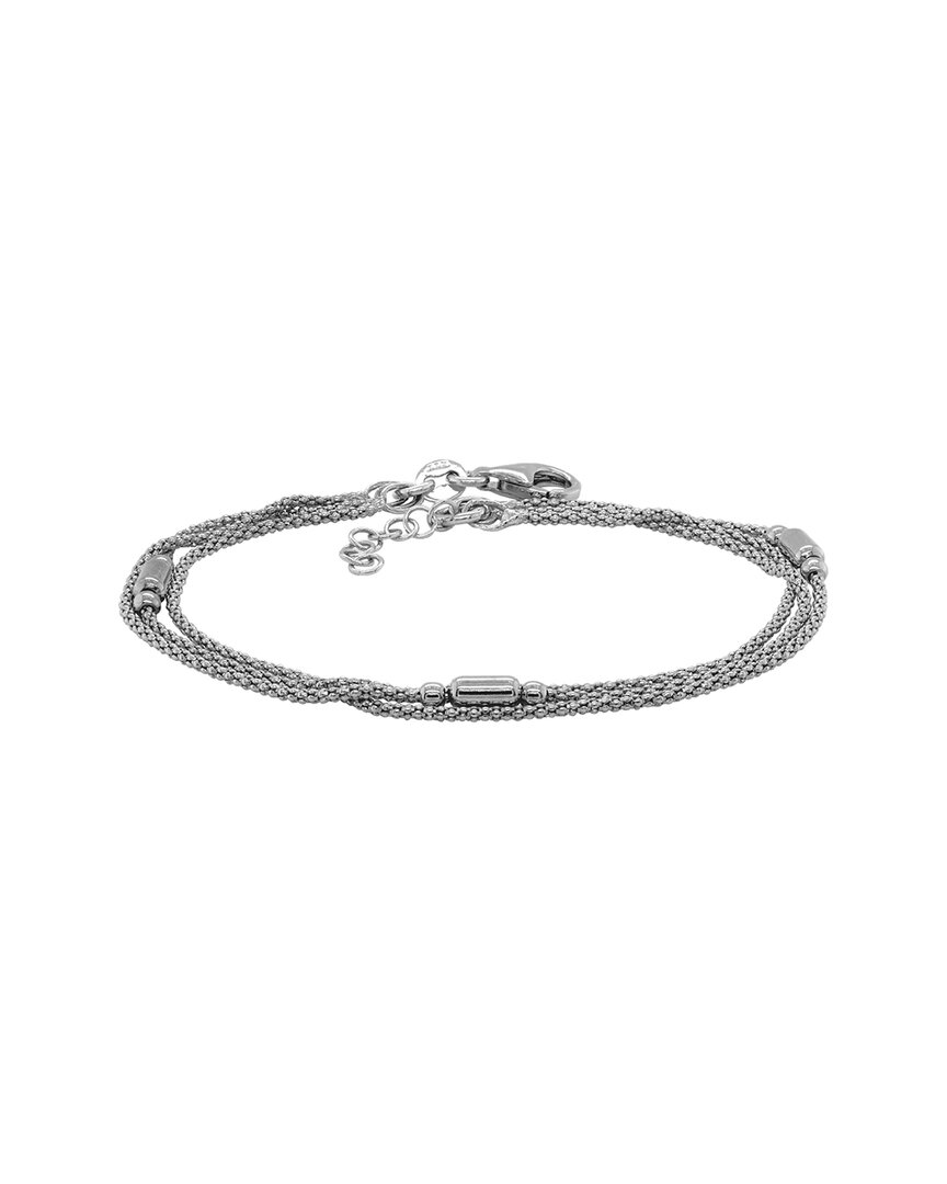 Italian Silver Chain Links Bracelet