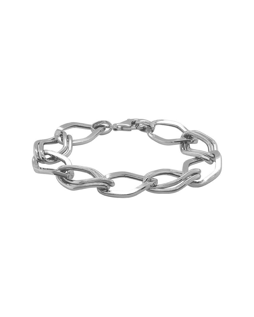 Italian Silver Open Links Bracelet