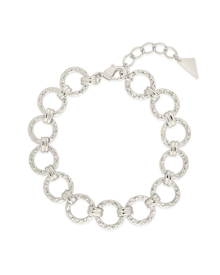 Sterling Forever Molten Chain Bracelet