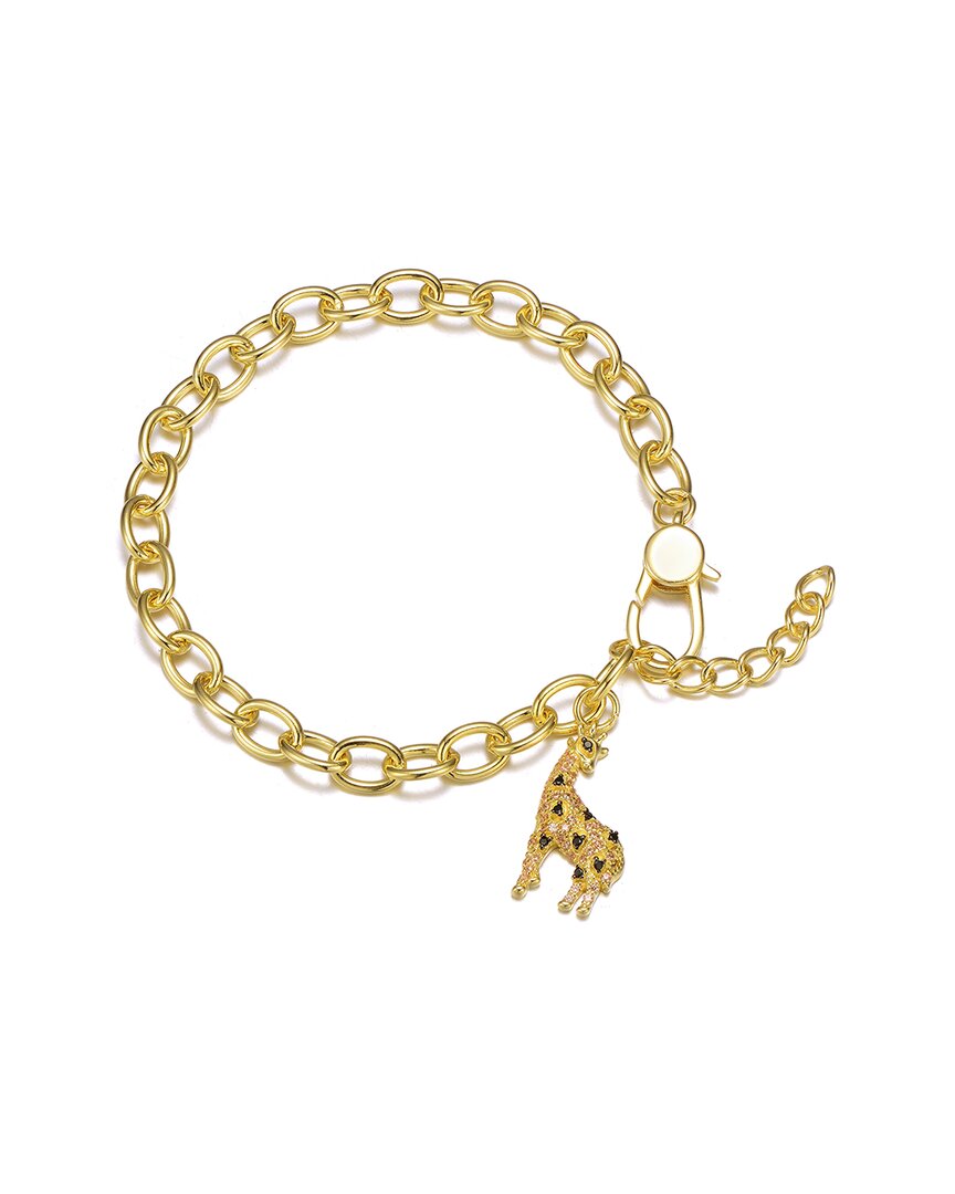 Genevive 14k Over Silver Cz Bracelet