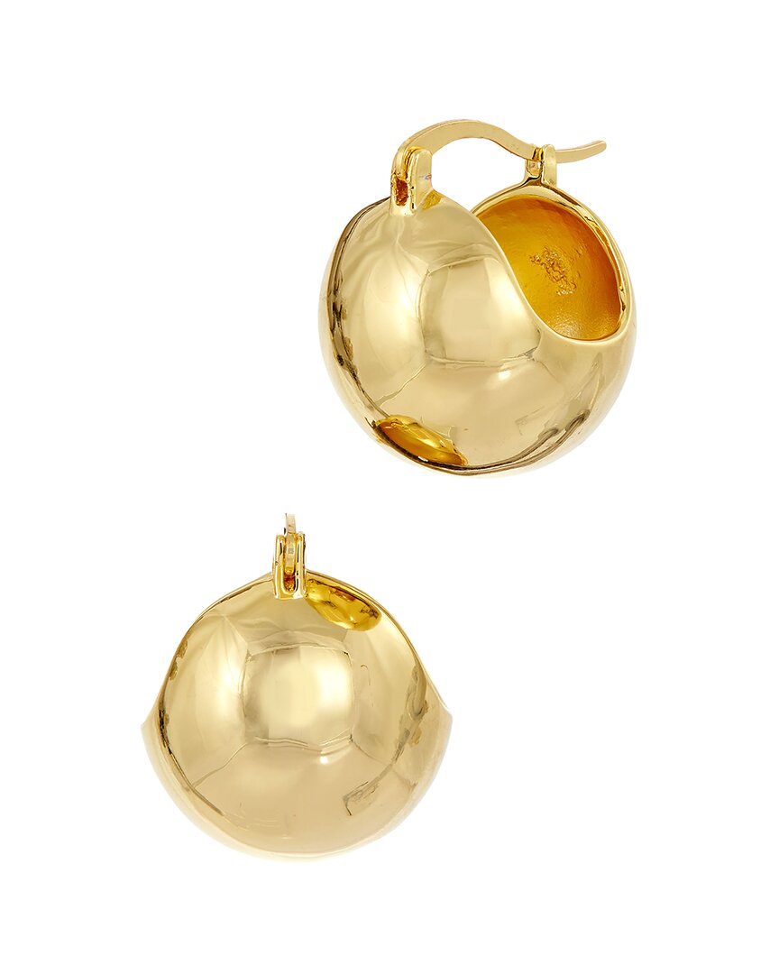 Savvy Cie 18k Plated Hoops