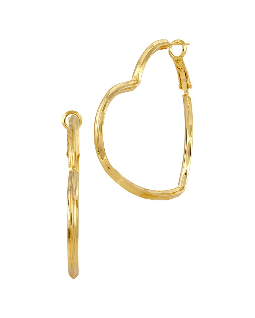 Savvy Cie 18k Plated Hoops