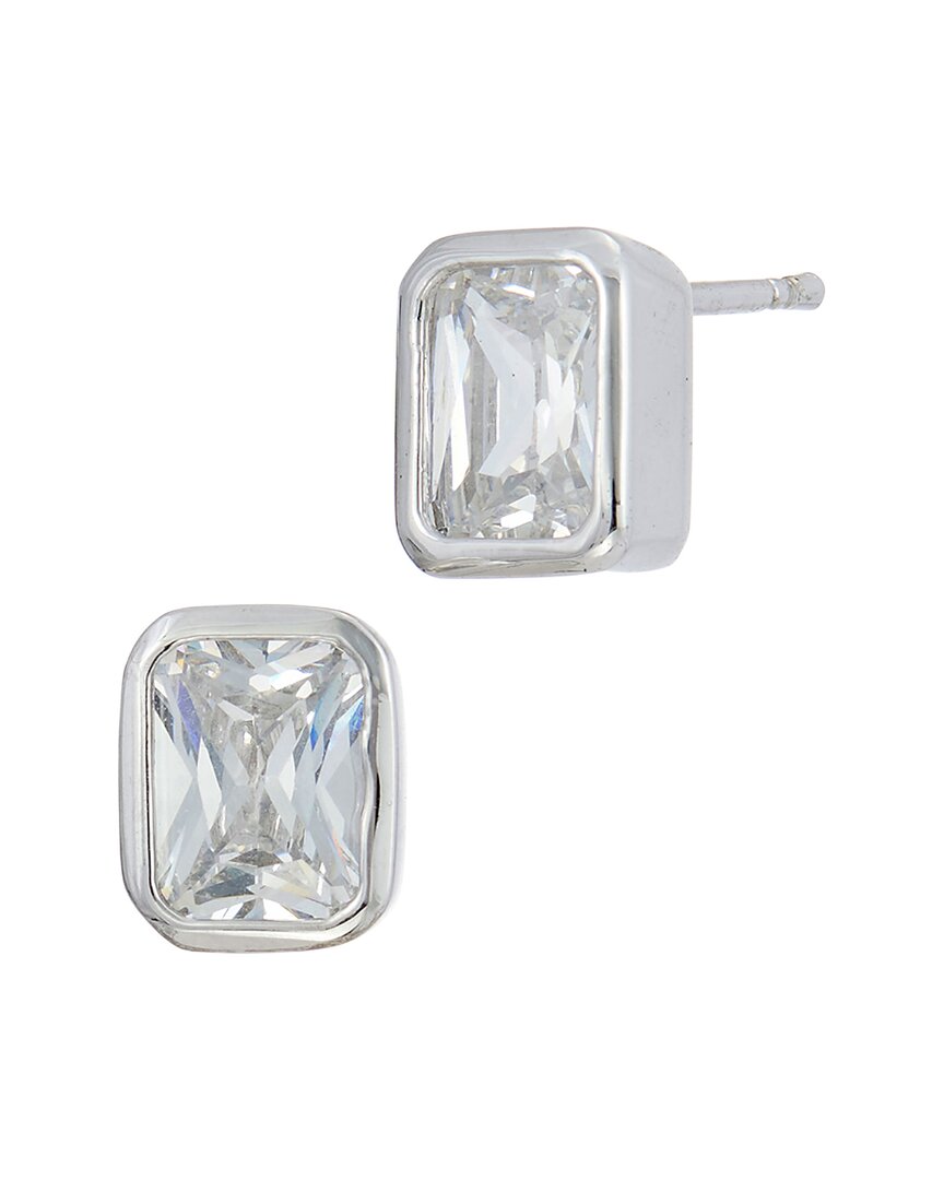 Savvy Cie Silver Cz Studs