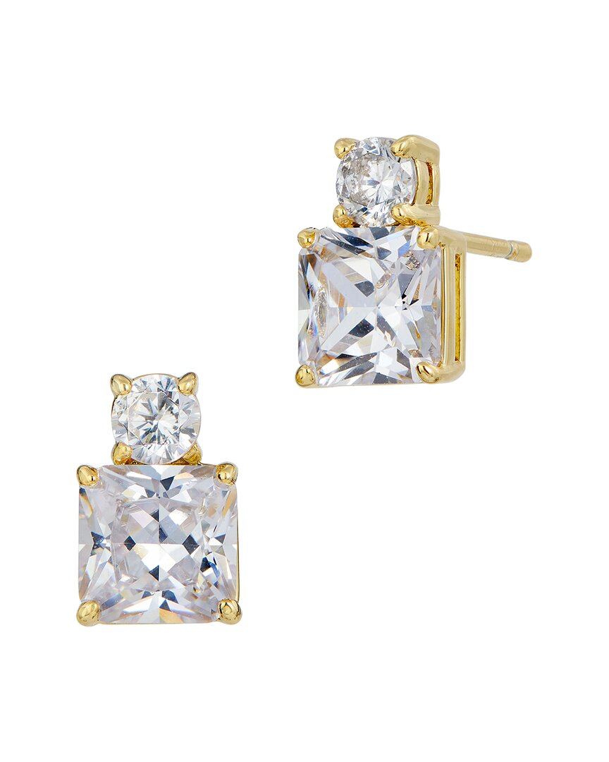 Savvy Cie 18k Plated Cz Studs