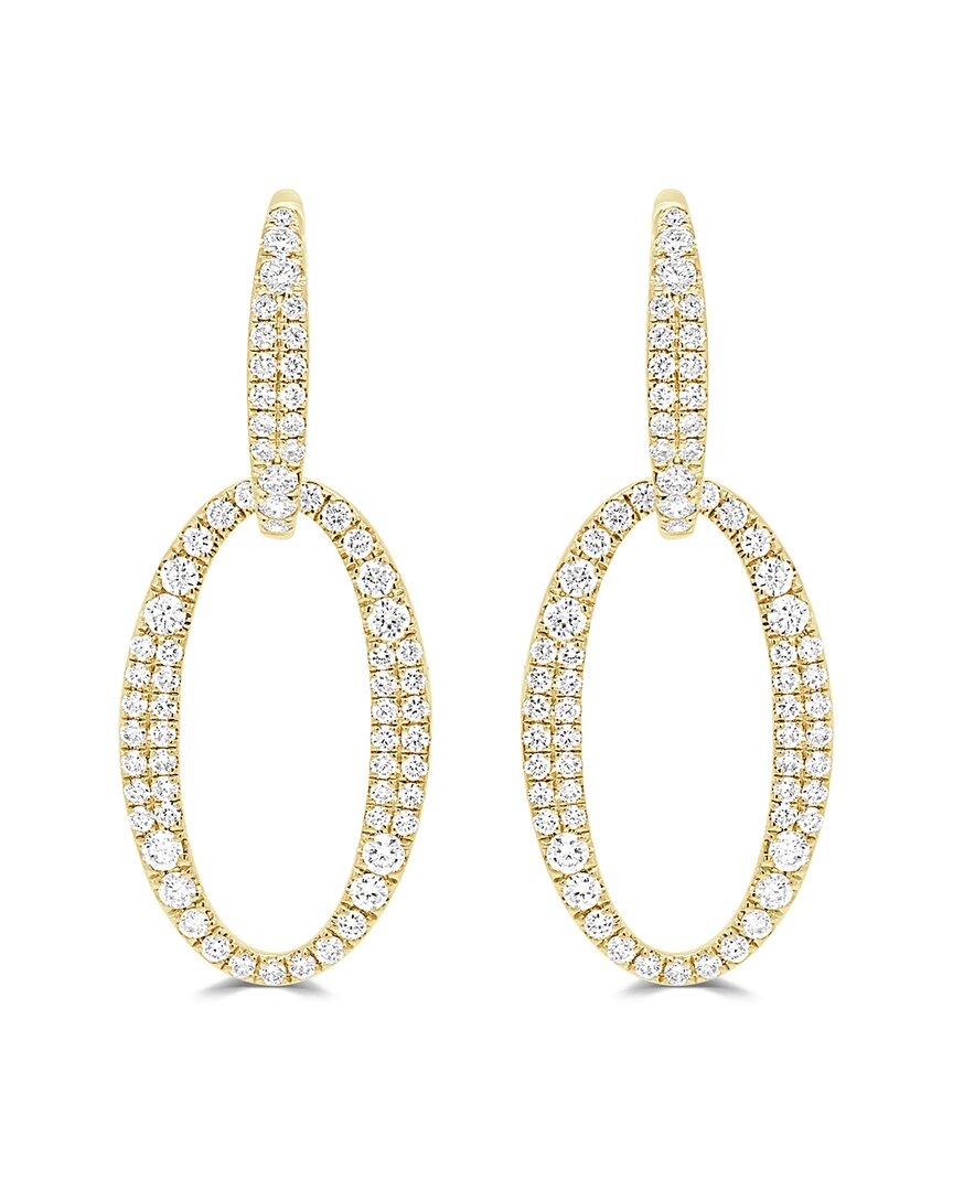Sabrina Designs 14k 1.92 Ct. Tw. Diamond Oval Link Earrings