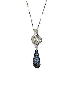 suzy levian sapphire necklace