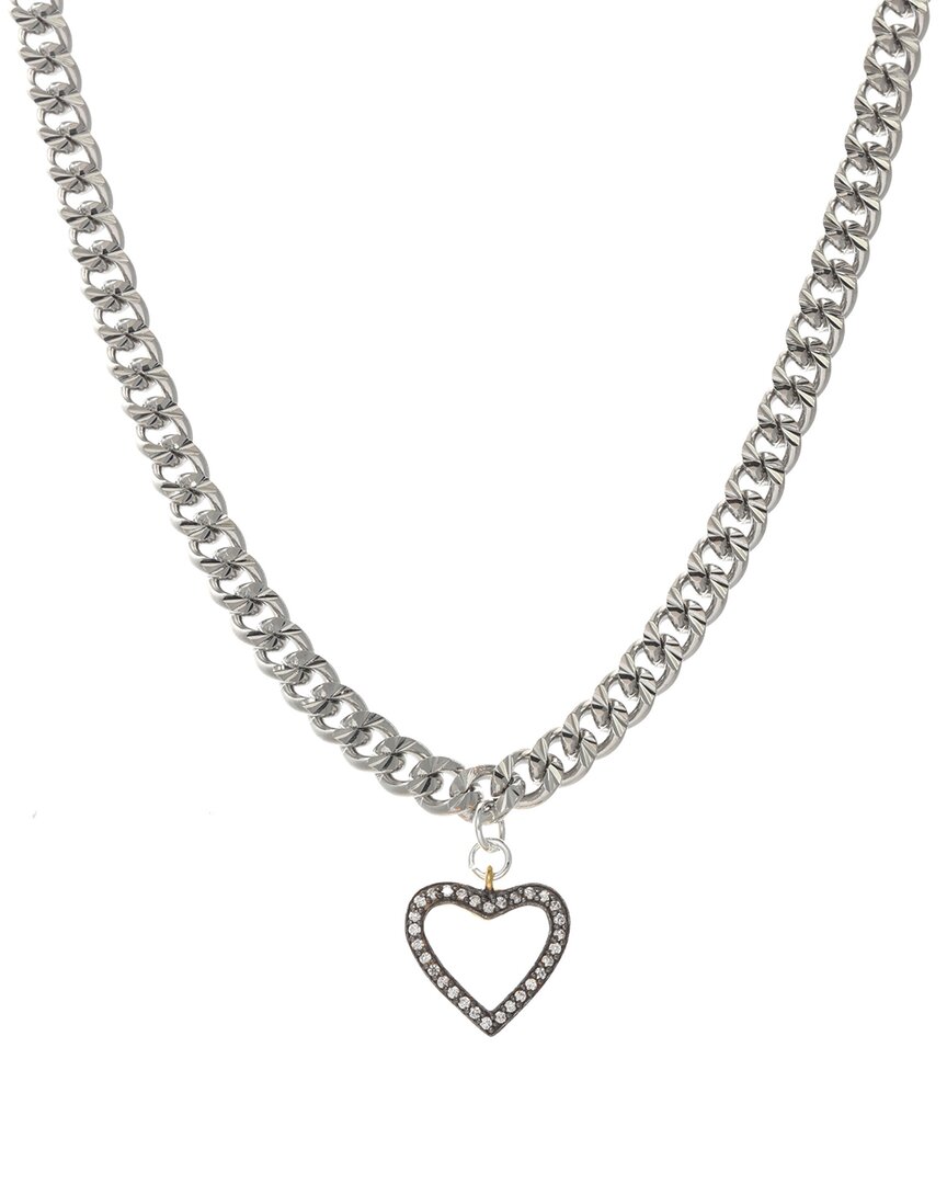 Rachel Reinhardt Silver Plated Heart Necklace