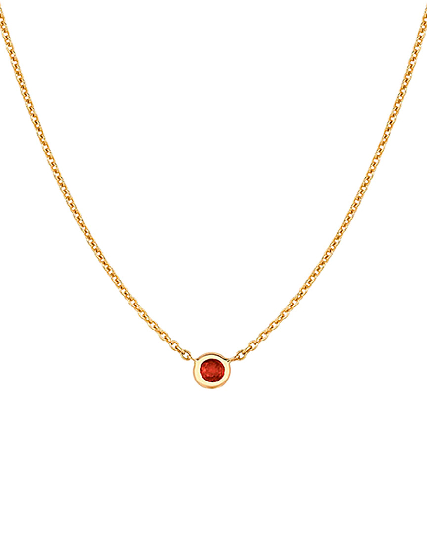 Ariana Rabbani 14k 0.10 Ct. Tw. Ruby Solitaire Necklace