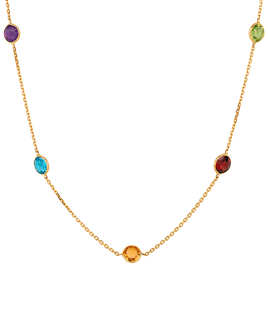 Ariana Rabbani 14k Multi Color Gemstone Necklace