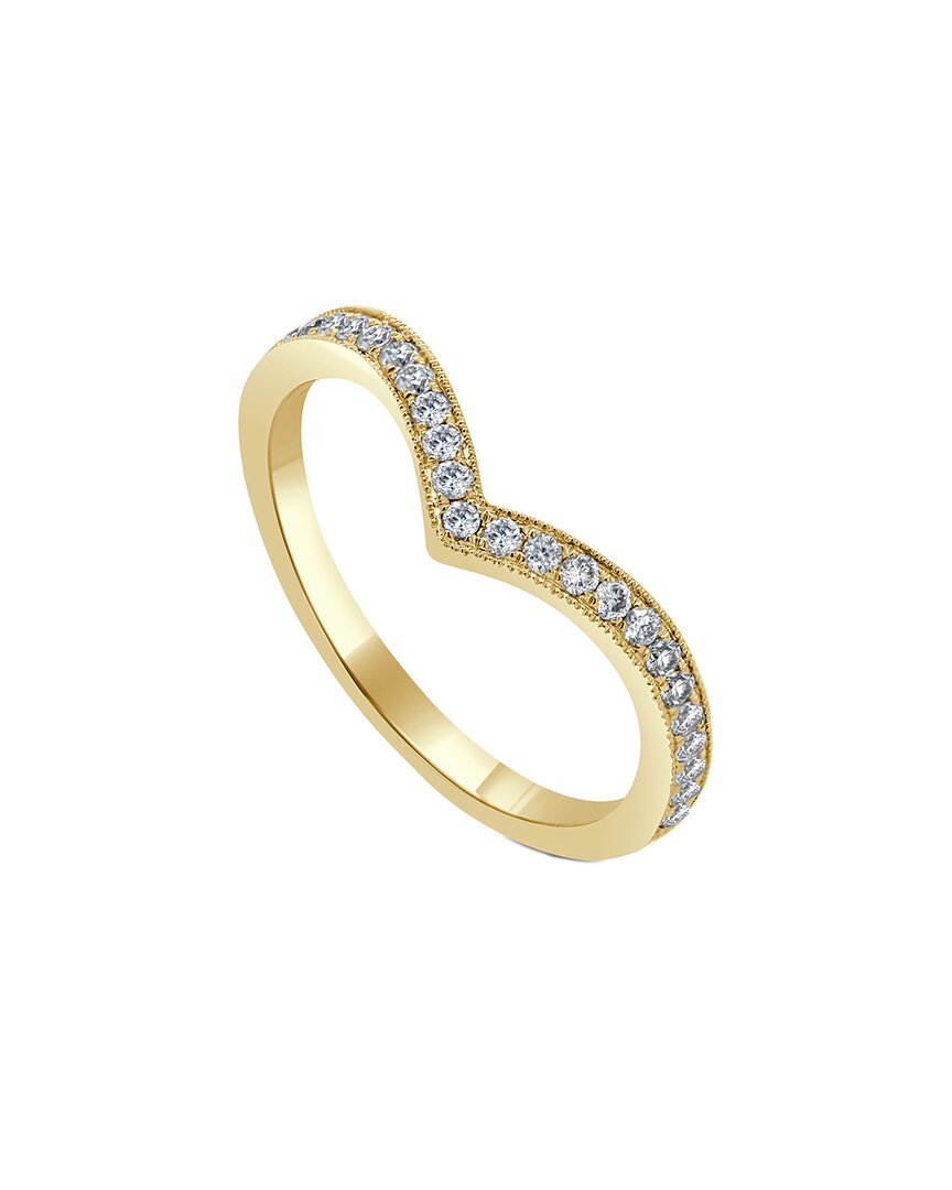 Sabrina Designs 14k 0.23 Ct. Tw. Diamond V Band Ring In Gold