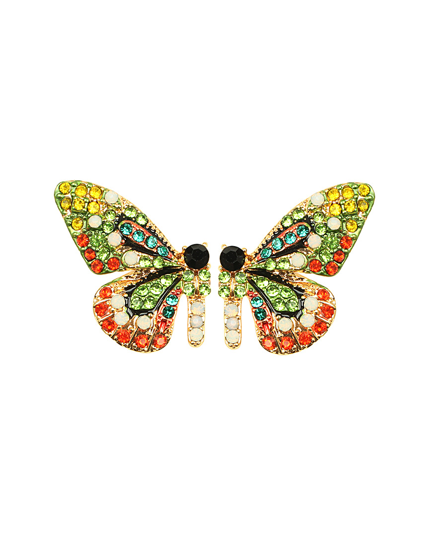 Eye Candy La Flutter Green Earrings