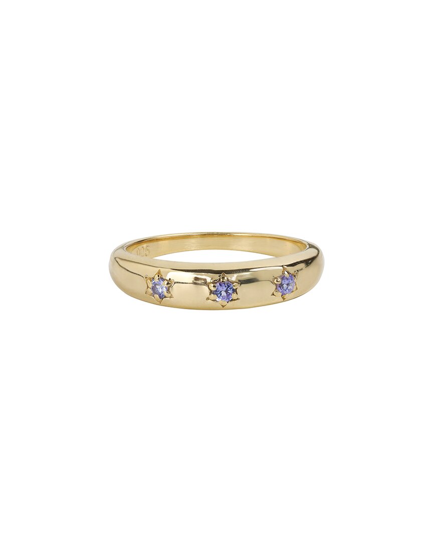 Tiramisu 14k Over Silver 0.15 Ct. Tw. Tanzanite Ring