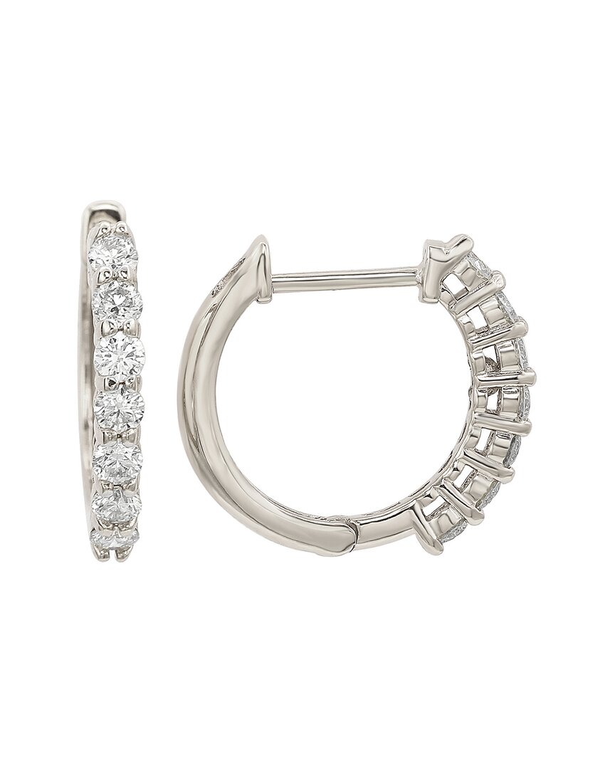Suzy Levian 14k 0.50 Ct. Tw. Diamond Huggie Earrings