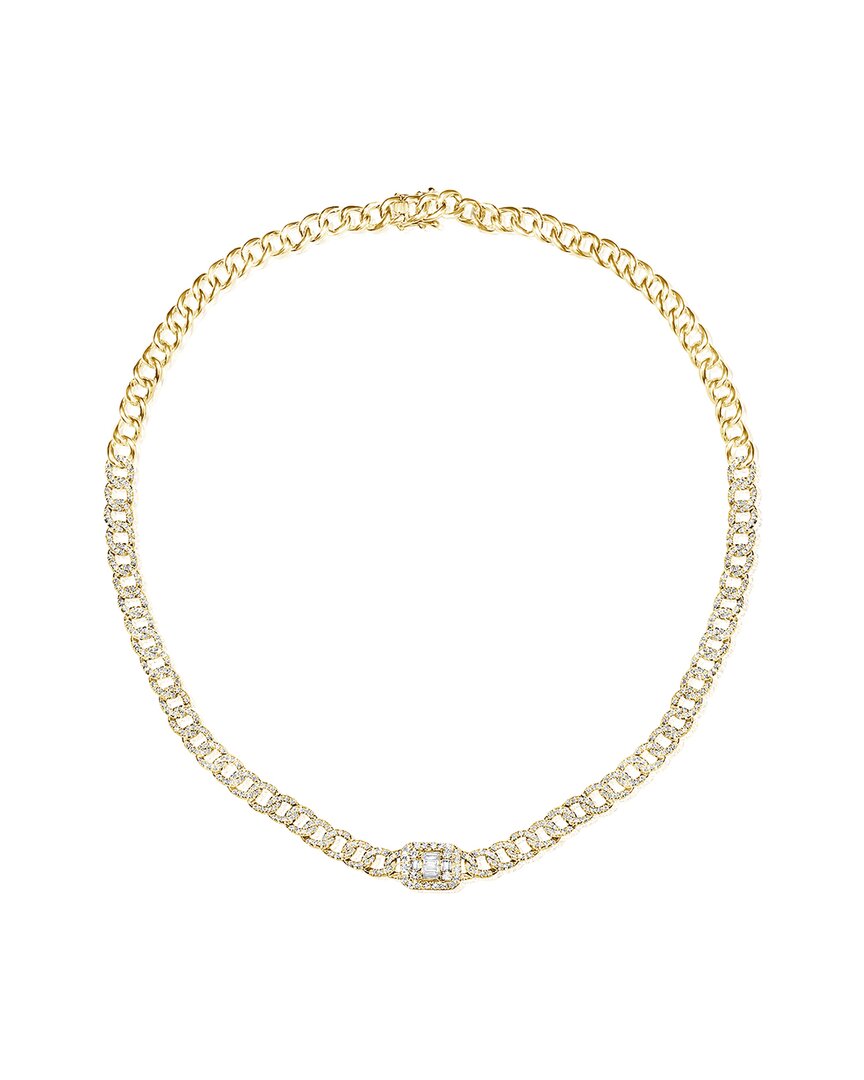 Sabrina Designs 14k 3.12 Ct. Tw. Diamond Cluster Necklace In Gold