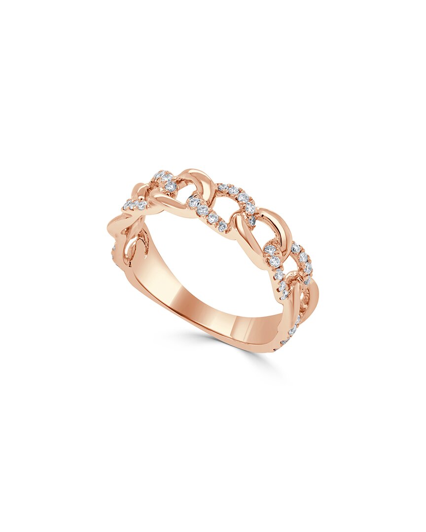 Sabrina Designs 18k Rose Gold 0.34 Ct. Tw. Diamond Link Ring
