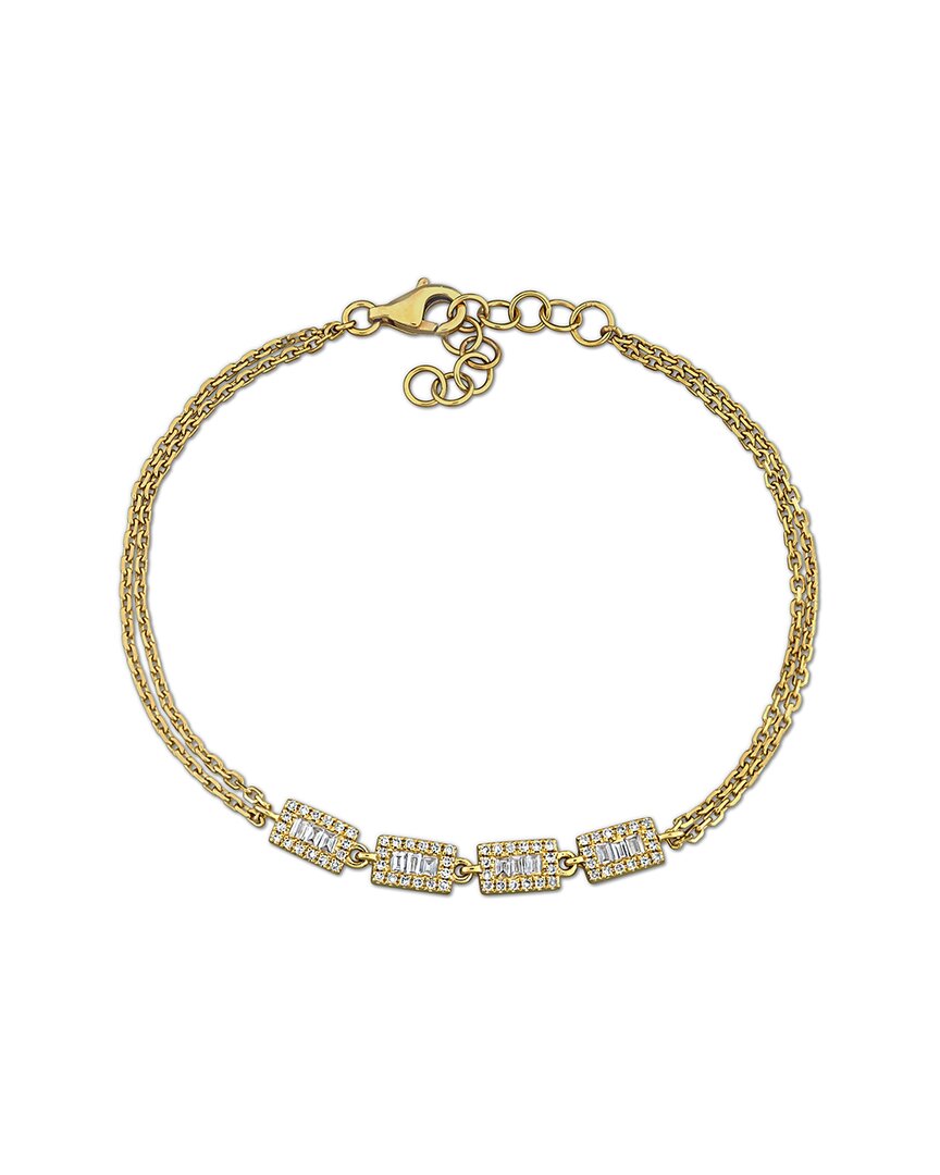 Rina Limor 14k 0.34 Ct. Tw. Diamond Link Bracelet