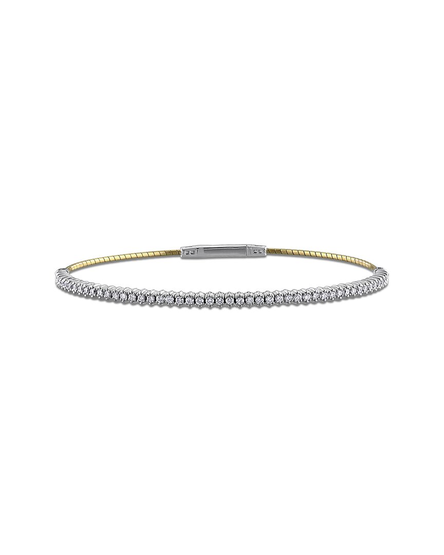 Rina Limor 14k 0.57 Ct. Tw. Diamond Bangle Bracelet