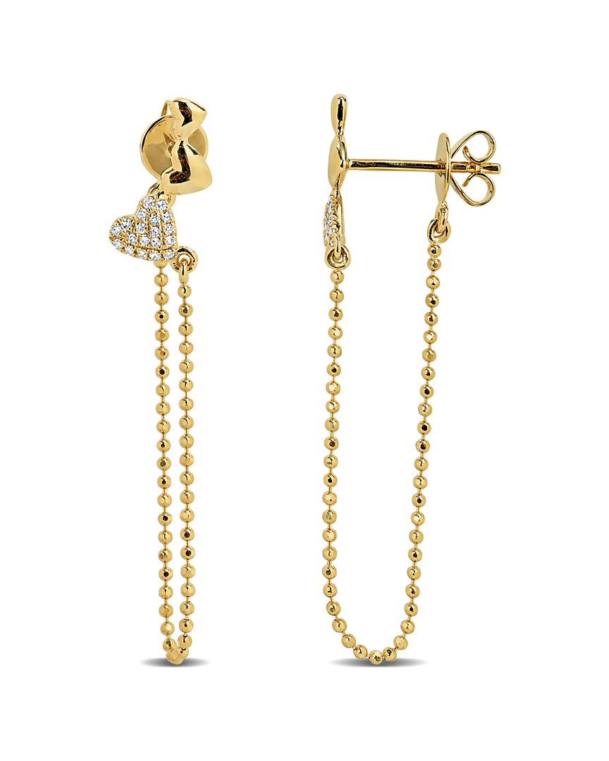 Rina Limor 14k 0.08 Ct. Tw. Diamond Drop Earrings
