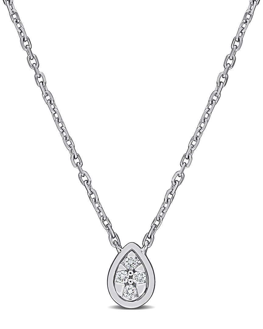 Rina Limor 14k 0.05 Ct. Tw. Diamond Solitaire Necklace