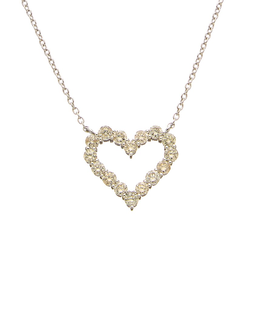 Diana M. Diana M 18k 0.68 Ct. Tw. Diamond Heart Necklace