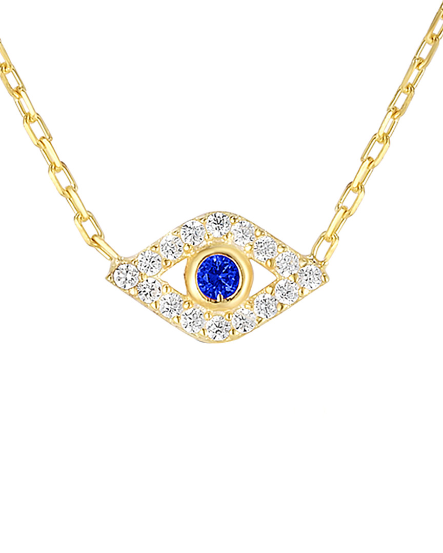 Sphera Milano 18k Over Silver Cz Necklace