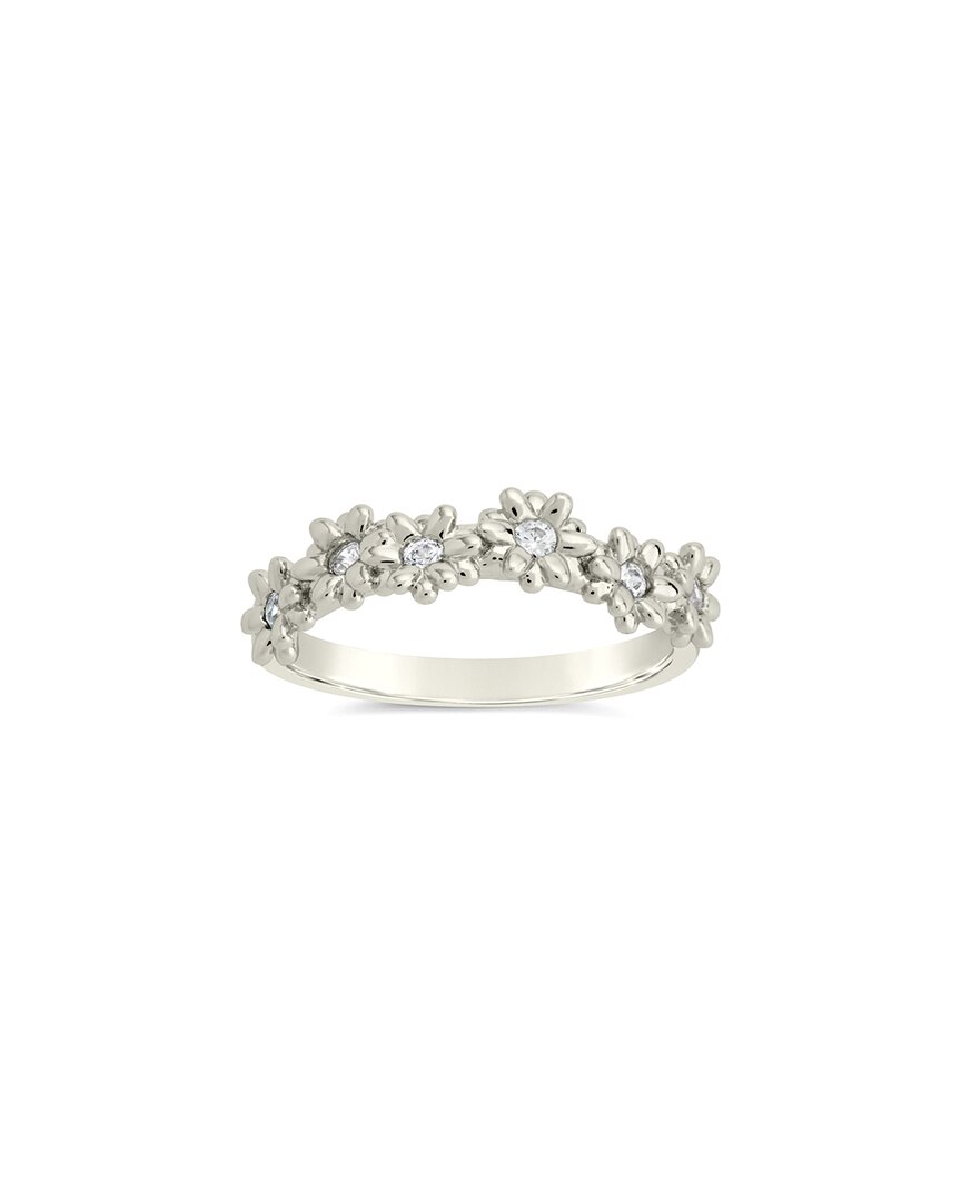 Sterling Forever Irena Cubic Zirconia Flower Ring