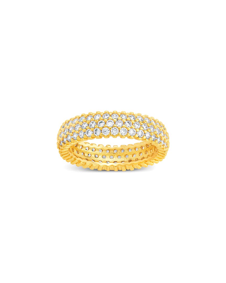 Sterling Forever Jolene Cubic Zirconia Rainbow Eternity Ring