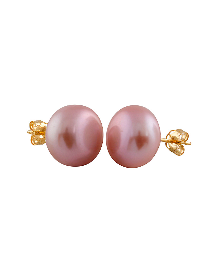 Splendid Pearls 14k 11-12mm Pearl Earrings