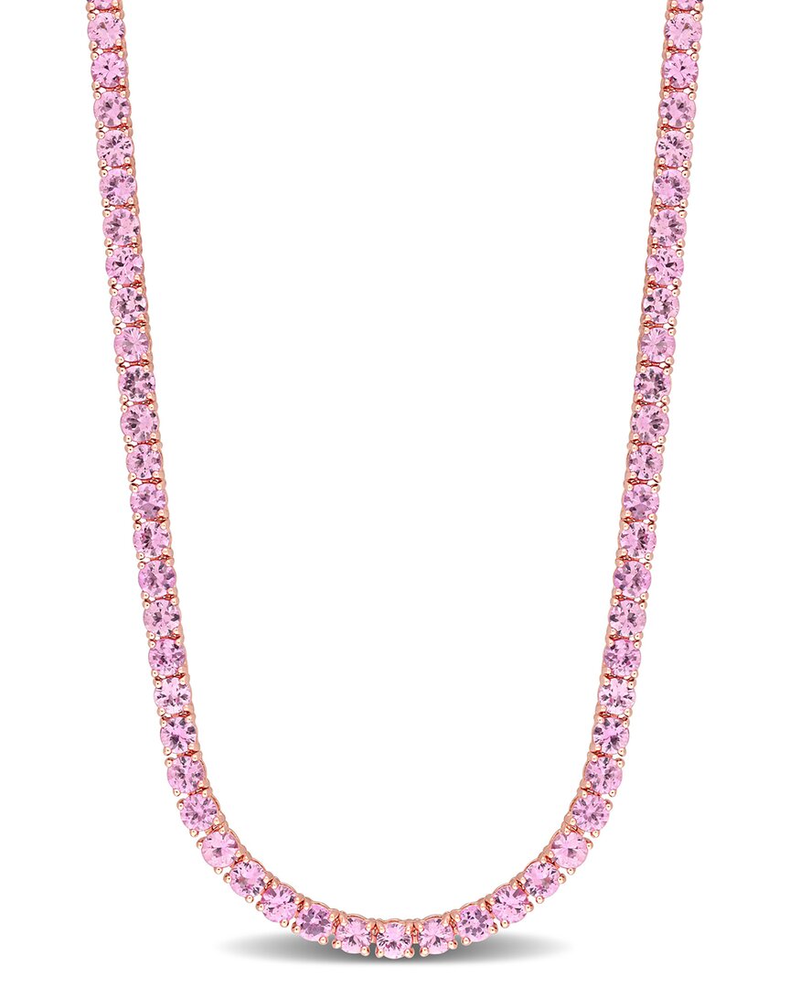 Rina Limor 14k Rose Gold 12.00 Ct. Tw. Pink Sapphire Necklace