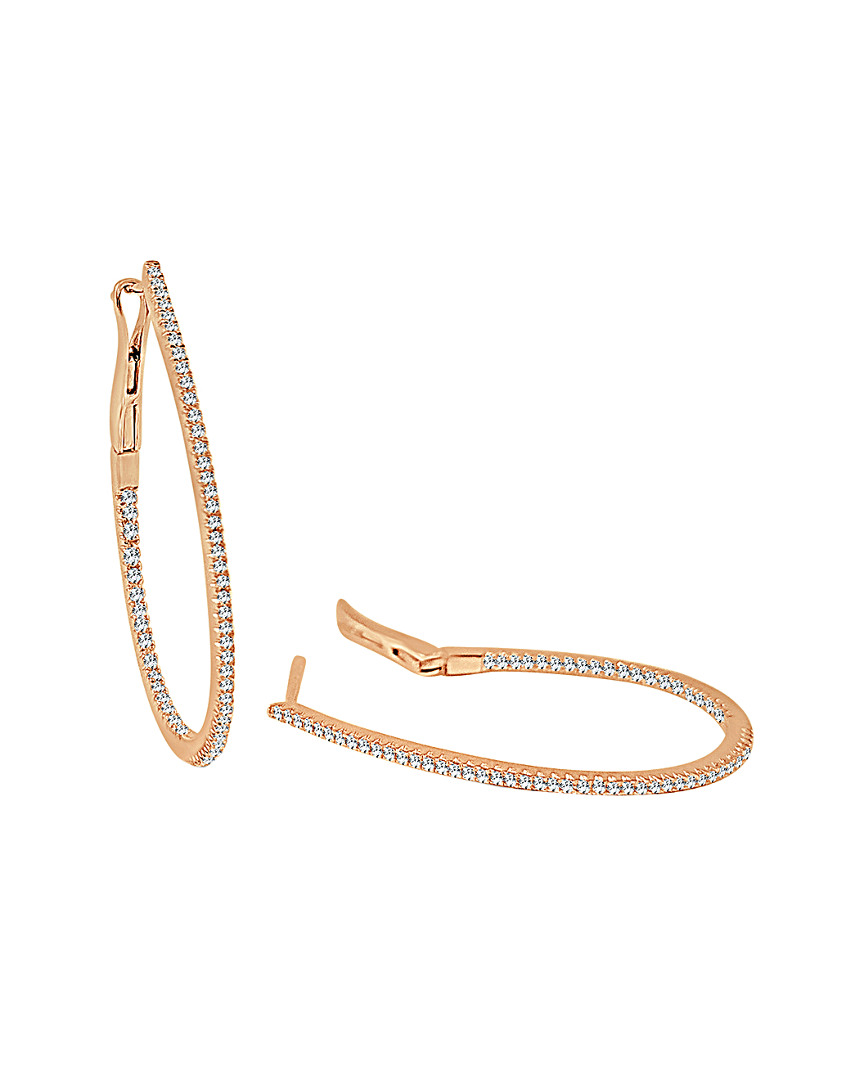 Sabrina Designs 14k Rose Gold 0.46 Ct. Tw. Diamond Hoops