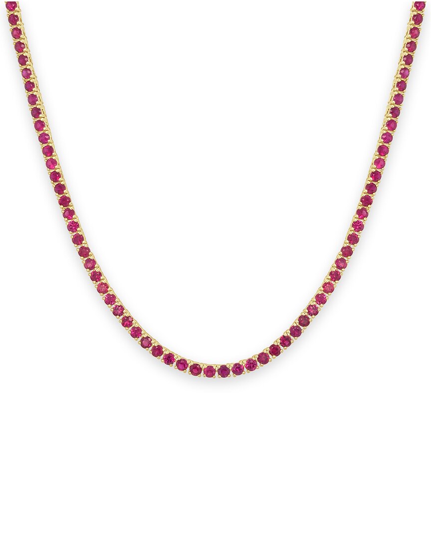 Sabrina Designs 14k 10.94 Ct. Tw. Ruby Tennis Necklace