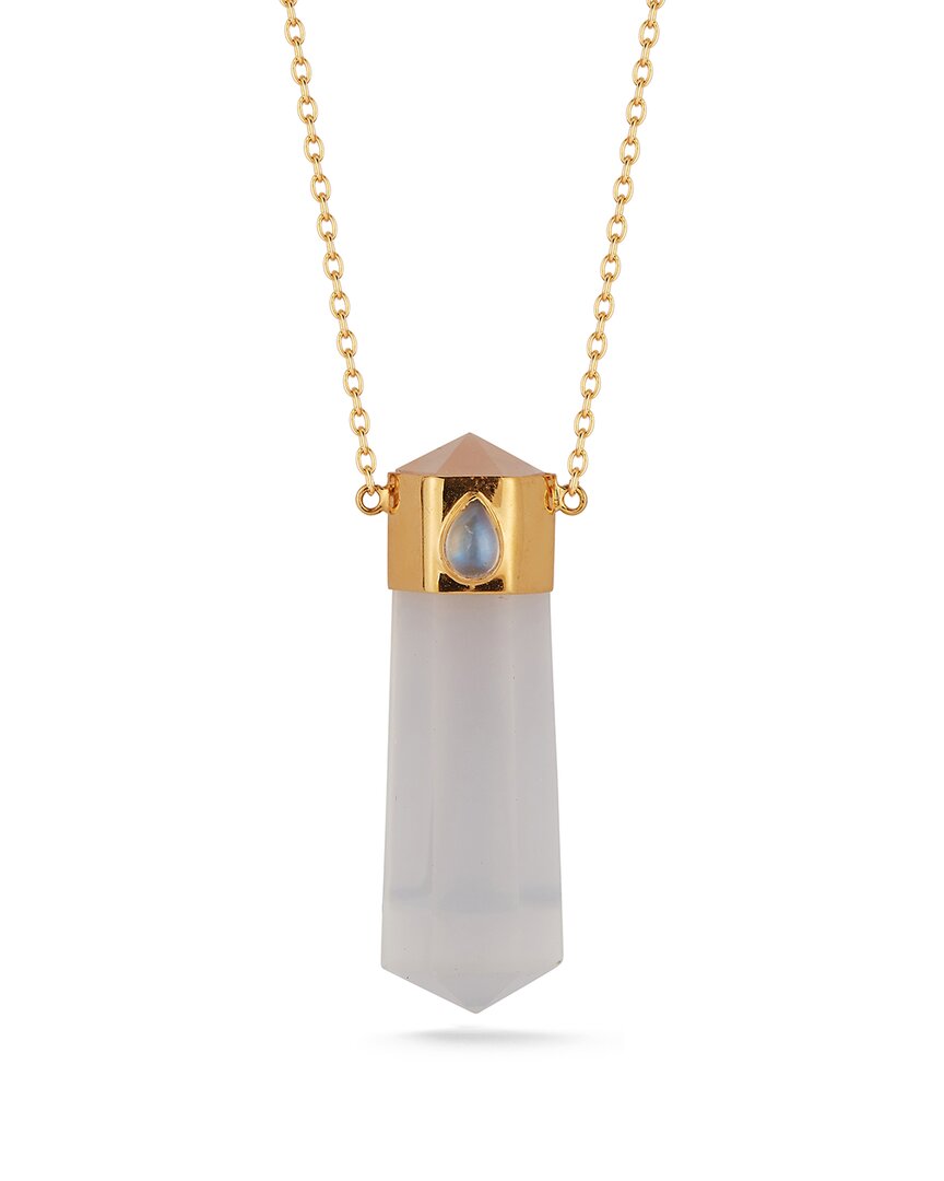 Banji Jewelry 18k Over Silver Gemstone Necklace