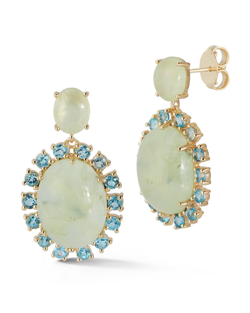 Shop Banji Jewelry 18k Over Silver Gemstone Drop Earrings