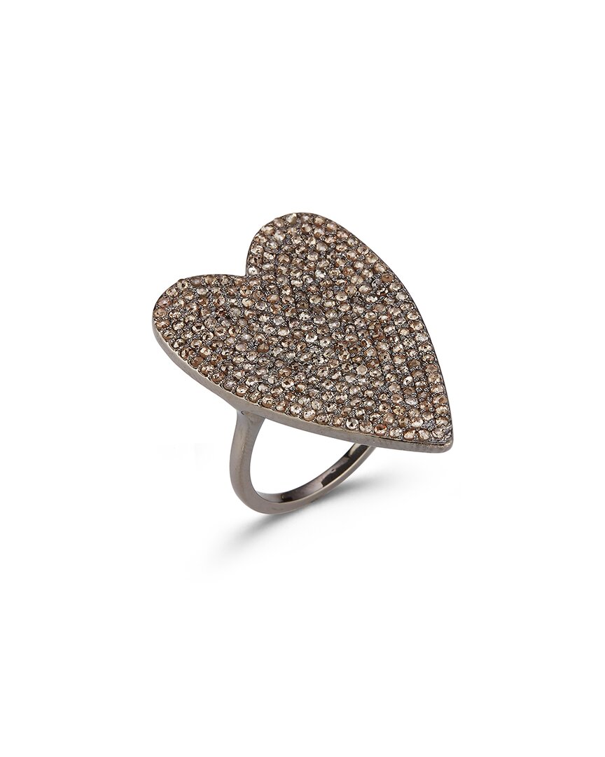 Banji Jewelry Silver 2.20 Ct. Tw. Diamond Statement Heart Ring