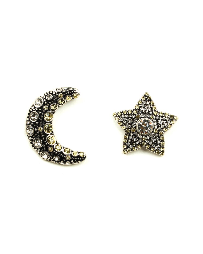 Eye Candy La Metallic Star & Moon Stud Earrings