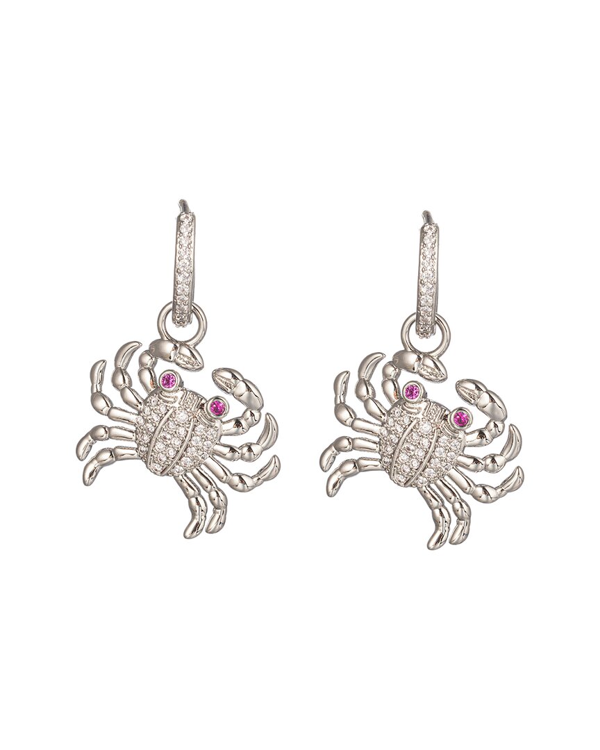 Eye Candy La Cz Crab Huggie Earrings