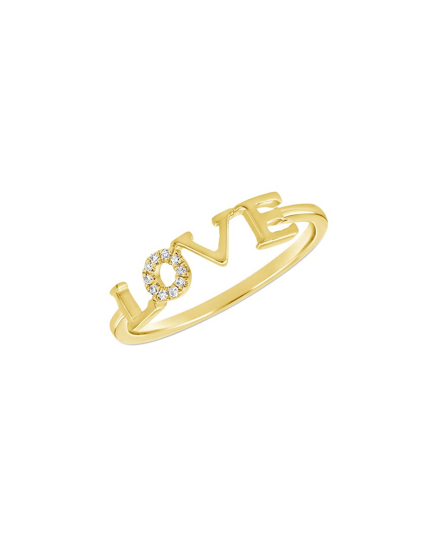 Sabrina Designs 14k 0.03 Ct. Tw. Diamond Love Ring In Gold