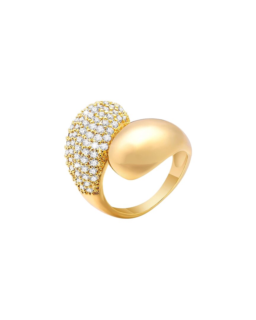 Liv Oliver 18k Plated Cz Modern Ring