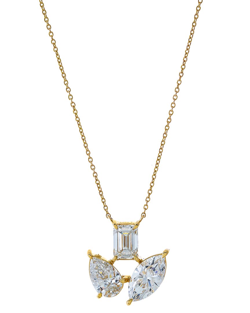 By Adina Eden 14k 3.33 Ct. Tw. Lab-grown Diamond Necklace
