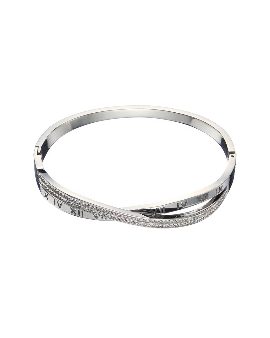Jean Claude Year Of The Snake Collection Stainless Steel Cz Bracelet