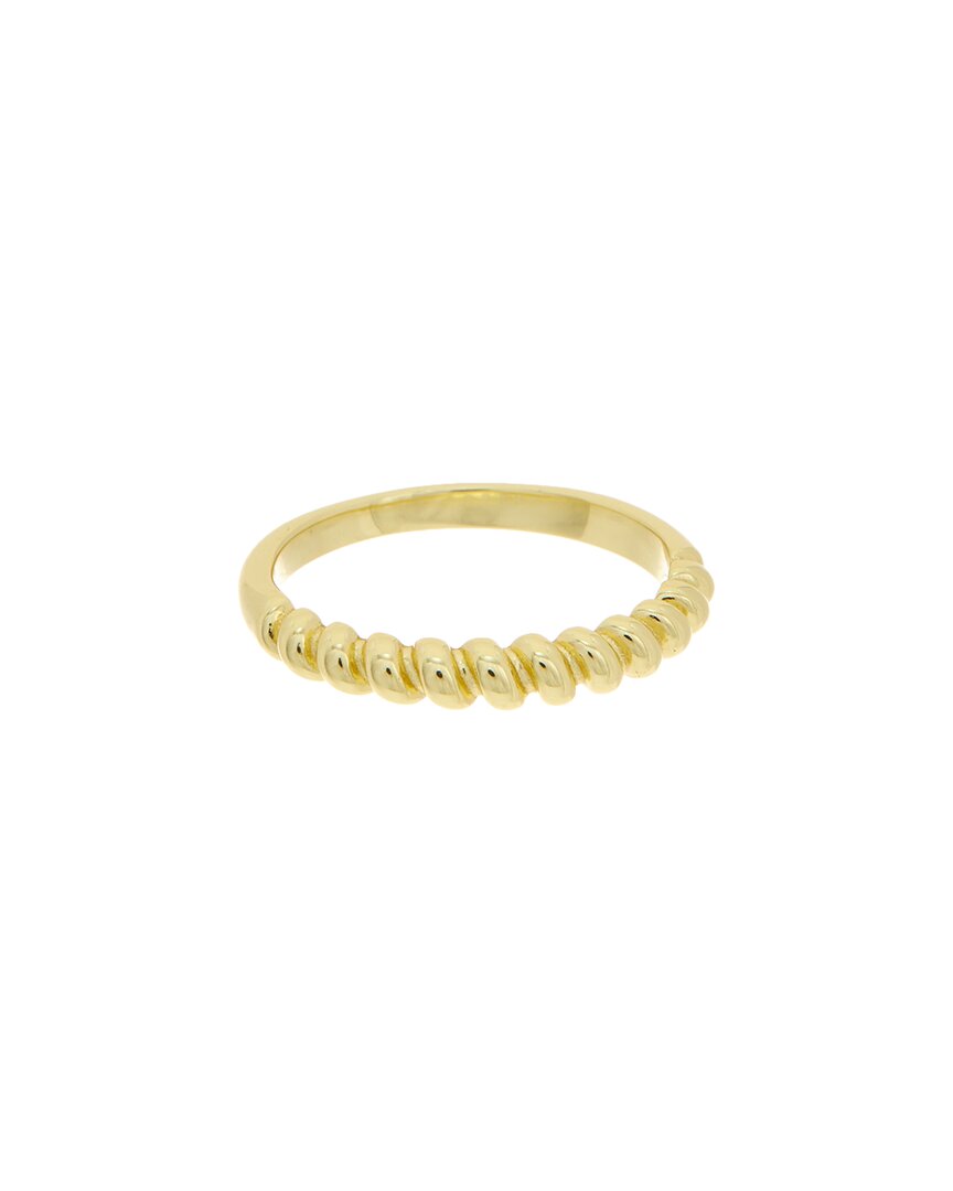 Meshmerise 18k Over Silver Cz Ring