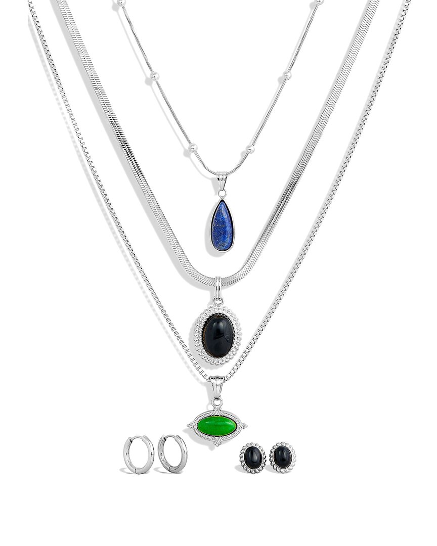 Savvy Cie Onyx Statement Set