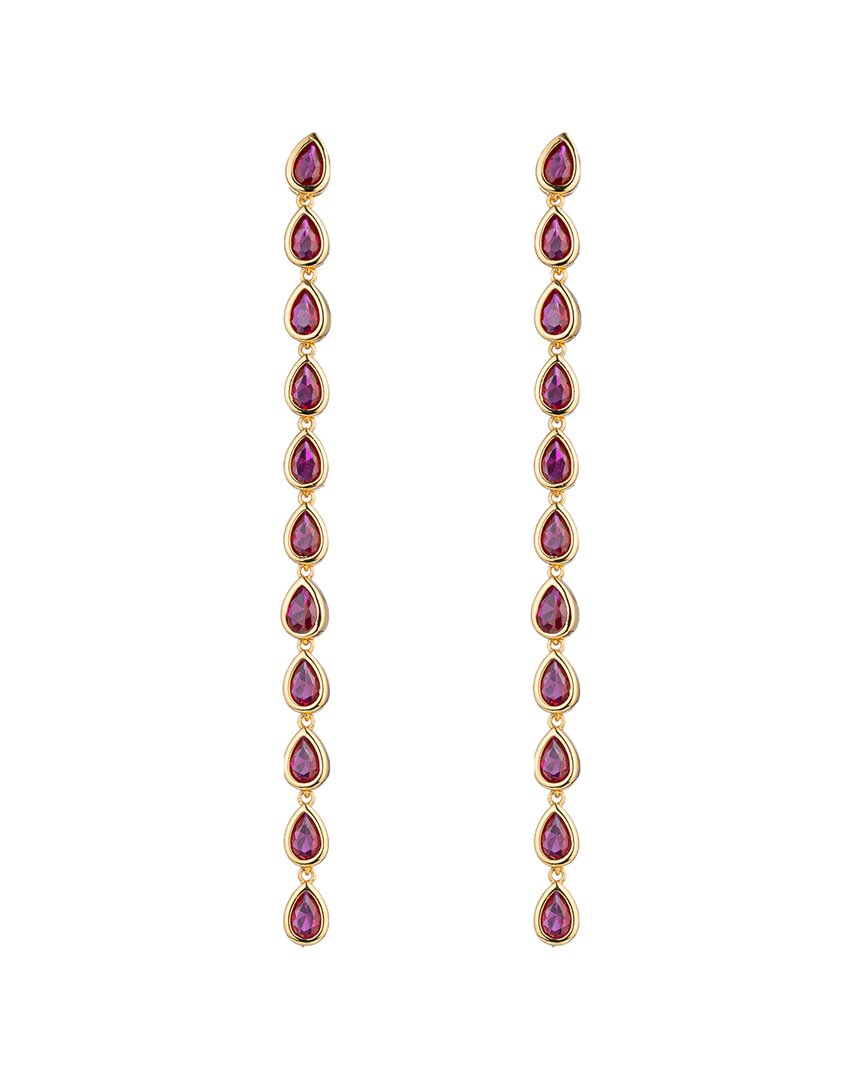 Eye Candy La Women's The Luxe Iris Goldtone & Cubic Zirconia Dangle Earrings